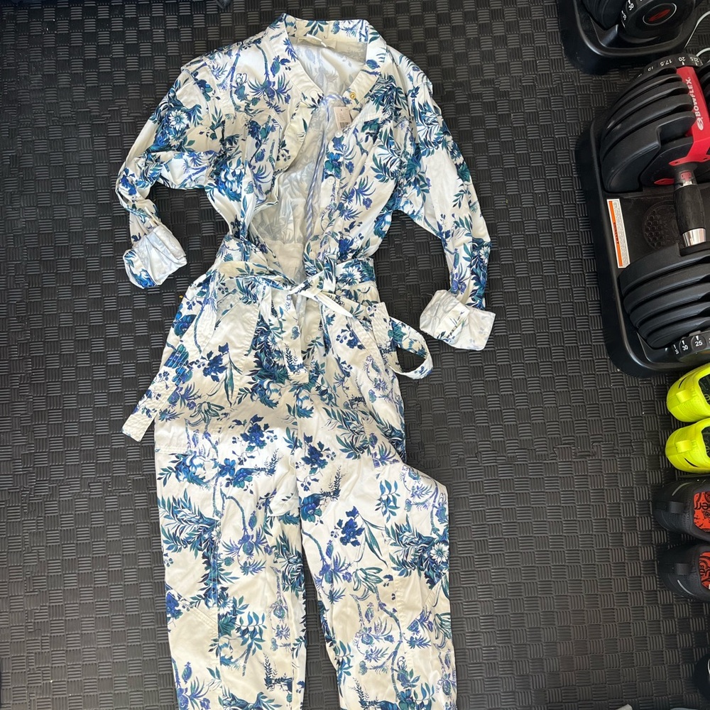 Anthropologie floral jumpsuit NWT